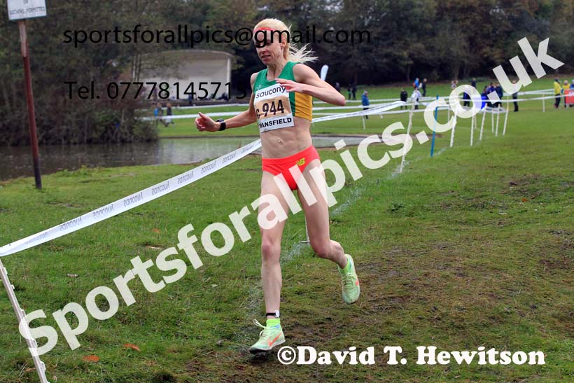 Senior Women, 2022 National Cross Country Relays, Berry Hill Park, Mansfield.  Photo: David T. Hewitson/Sports for All Pics